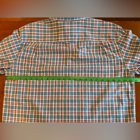 L.L. Bean Mens Size M Traditional Fit Heavy Plaid Shirt Long Sleeve Button Blue - Picture 7 of 8